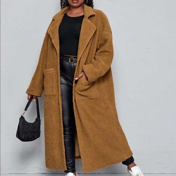Jackets & Blazers - Women’s Camel Teddy Bear Coat